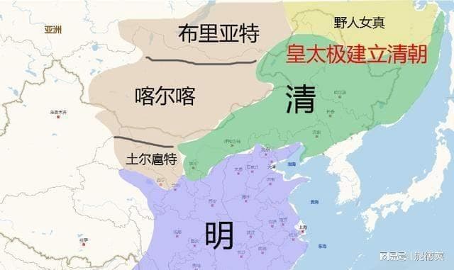6张疆域变化图，看清朝如何从零开始统一华夏