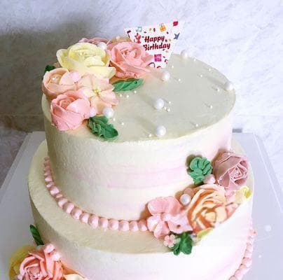双层蛋糕奶油裱花制作指南：美味与艺术的完美结合