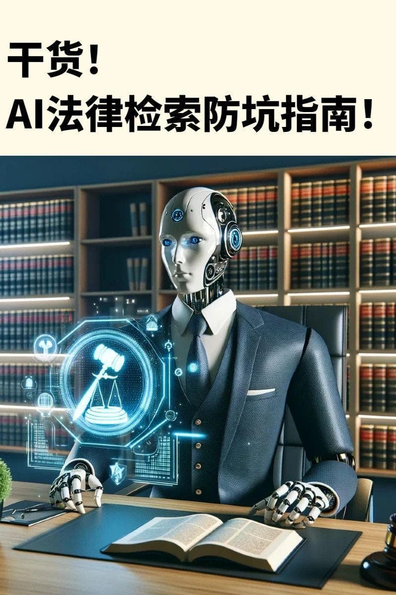 干货！AI法律检索防坑指南！