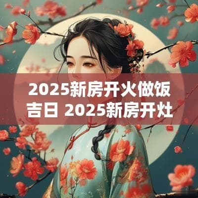 2025新房开火做饭吉日 2025新房开灶吉日