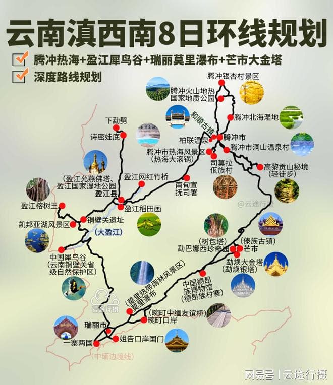 8天玩转滇西南秘境！火山温泉+雨林古镇+边境风情全攻略