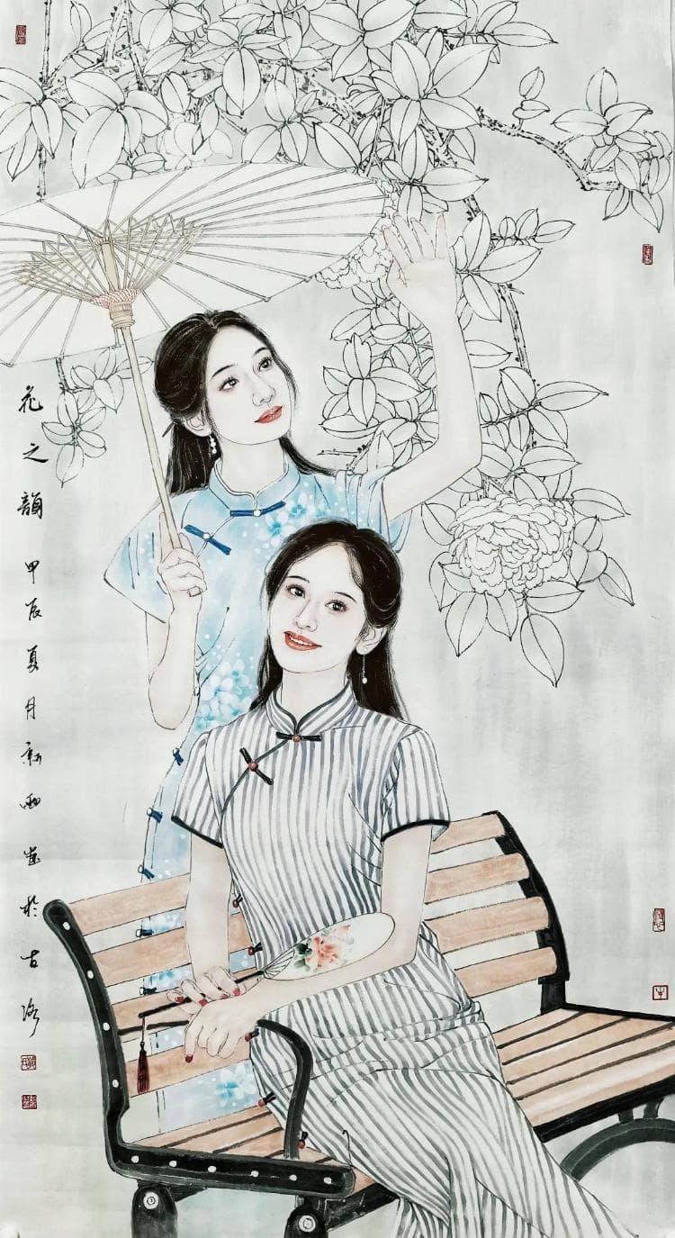 郭新雨画中“典雅”“精致”女孩：“女性之美”的启示