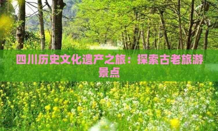 四川历史文化遗产之旅：探索古老旅游景点