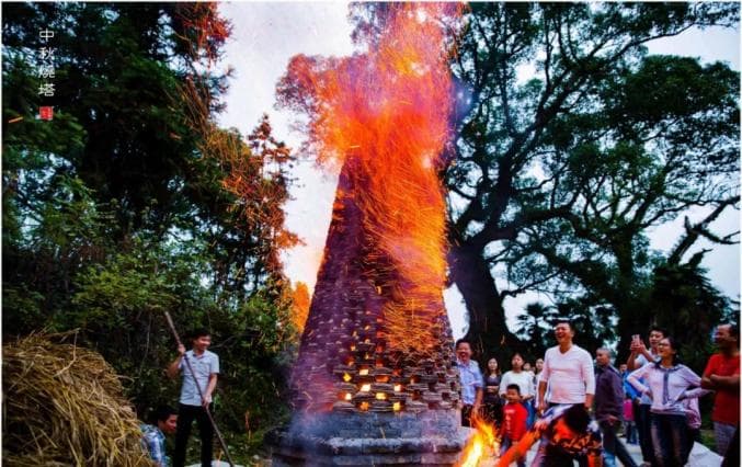 吉安中秋烧塔：七百年民俗里的文化传承与美好祈愿