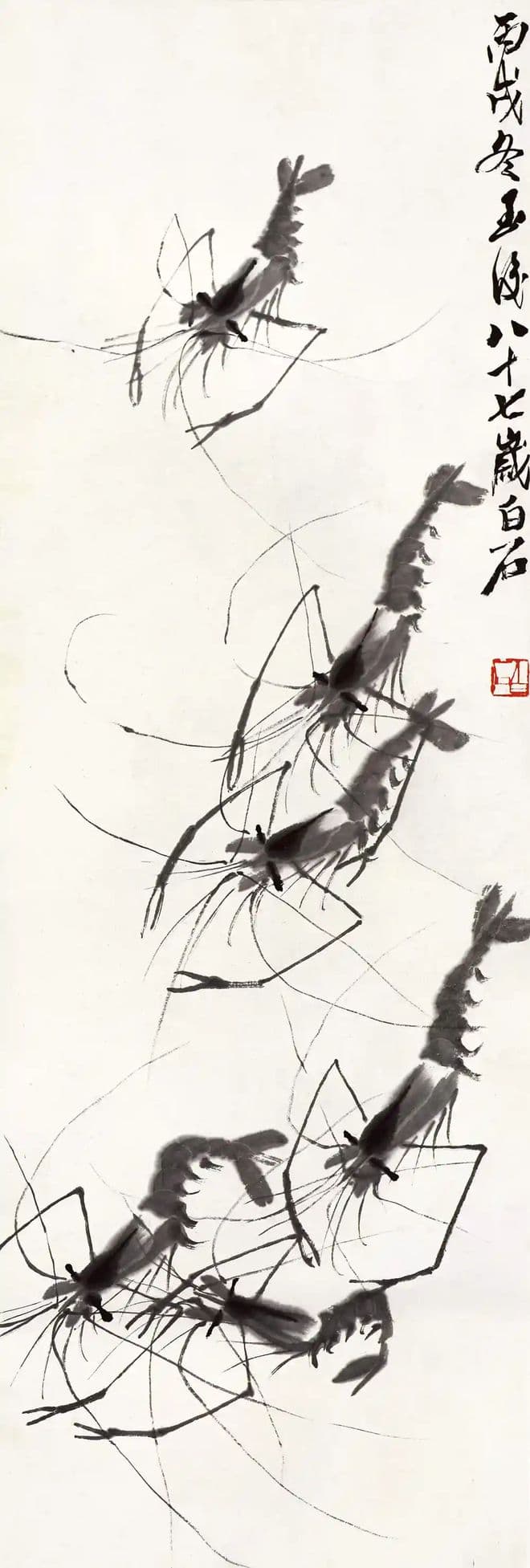 齐白石的虾画艺术：从技法到文化传承