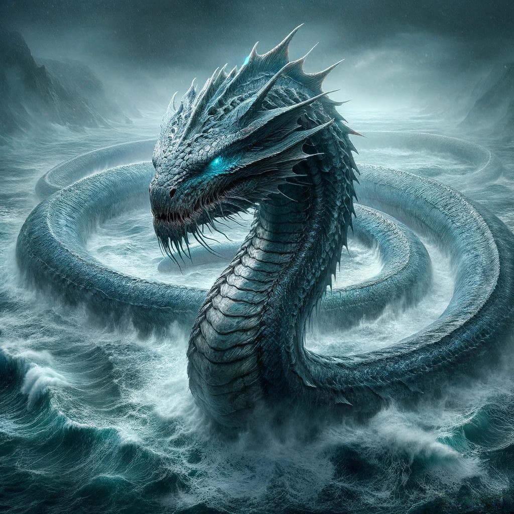 北欧神话中的巨大海蛇：耶梦加得（Jormungand）