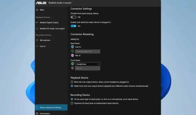 如何使用解决方法在 Realtek 音频控制台中交换左/右声道