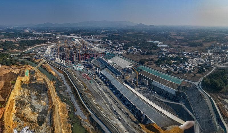 科技赋能 平陆运河建设正酣
