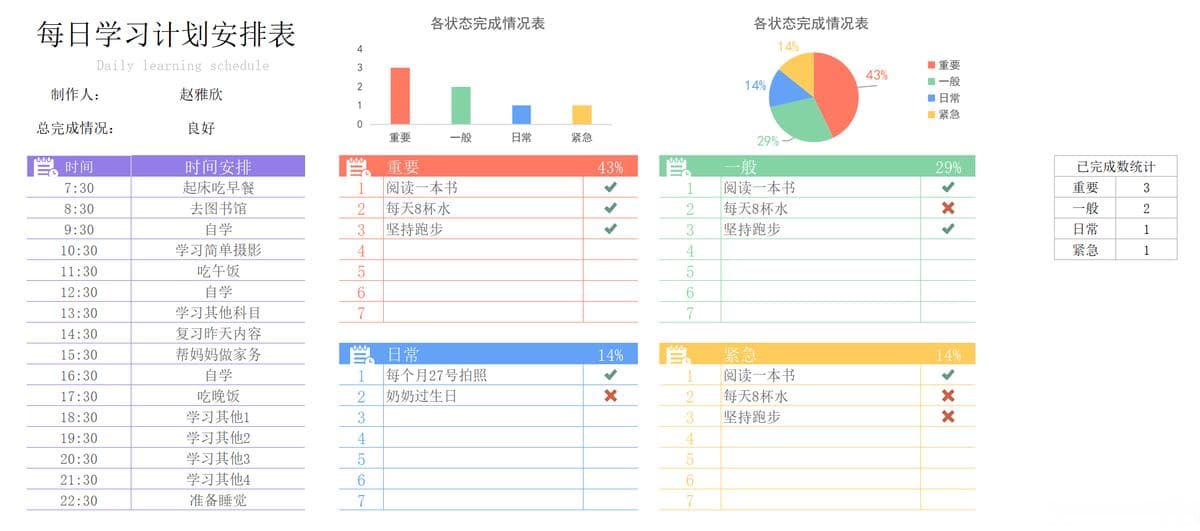 用Excel做好计划和复盘：从目标设定到效果追踪的完整指南