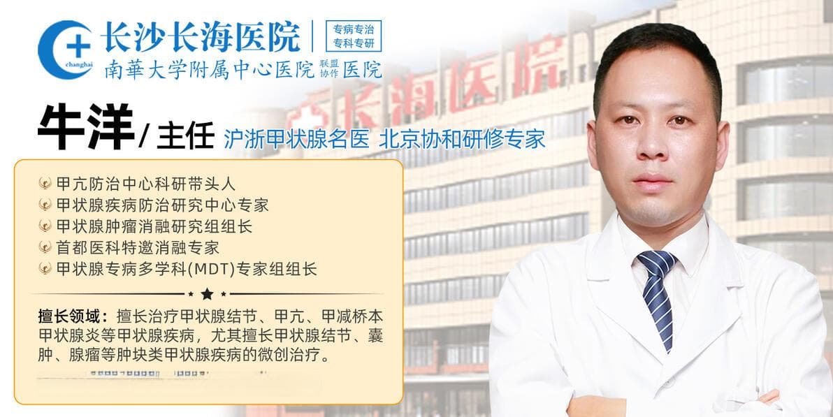 长沙长海医院牛洋主任：合理的饮食调整对于改善甲减患者的症状、促进健康恢复至关重要