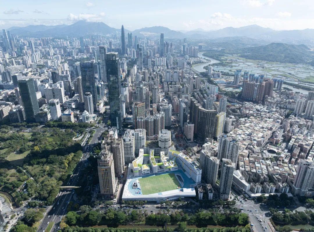 高密度校园的空间应对，有效的设计策略—— 深圳福田中学