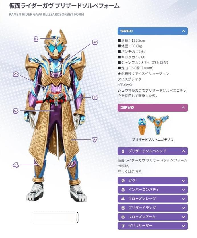 假面骑士加布暴雪冰淇淋形态设定公开：体温越低战斗力越强