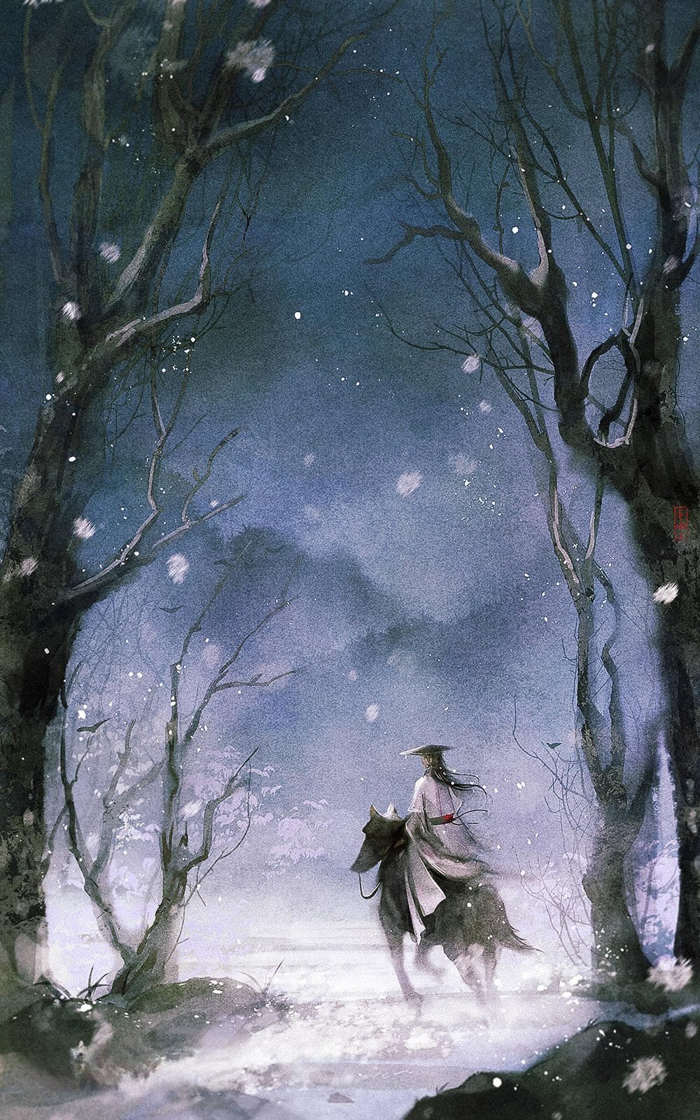 风雪夜归人：柴门闻犬吠的深夜与人生的思考