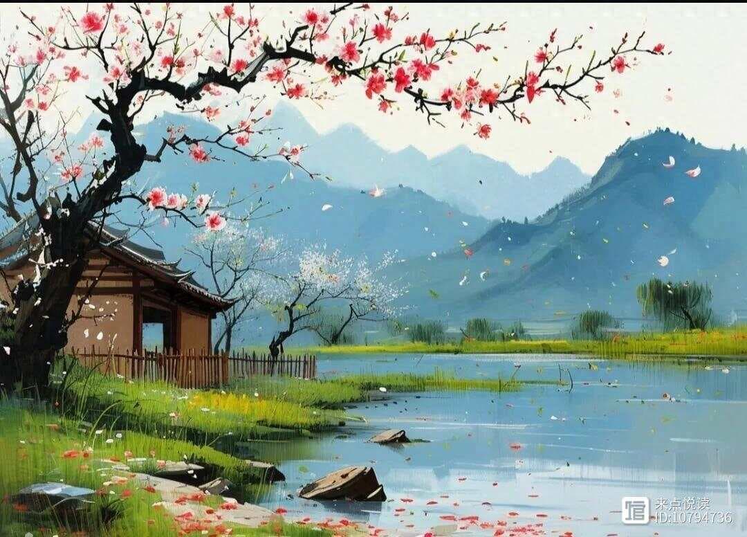 杜甫《漫兴绝句·其二》：恰似春风相欺得，夜来吹折数枝花