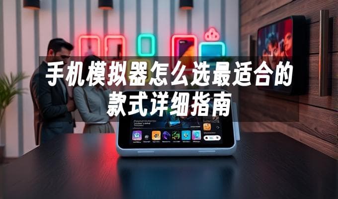 手机模拟器怎么选最适合的款式详细指南