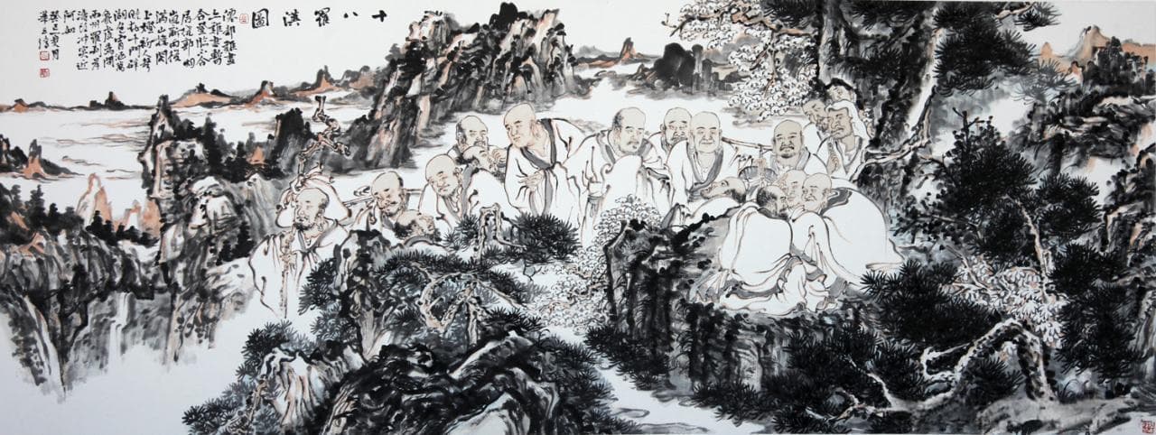 华玉清水墨人物画展：五幅新作展现诗画交融的艺术魅力