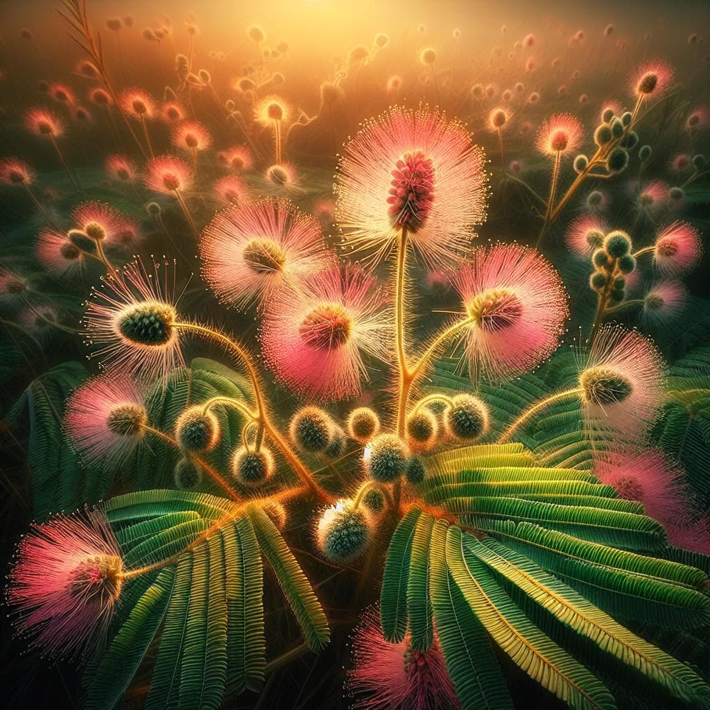 含羞草：一种敏感而美丽的植物
