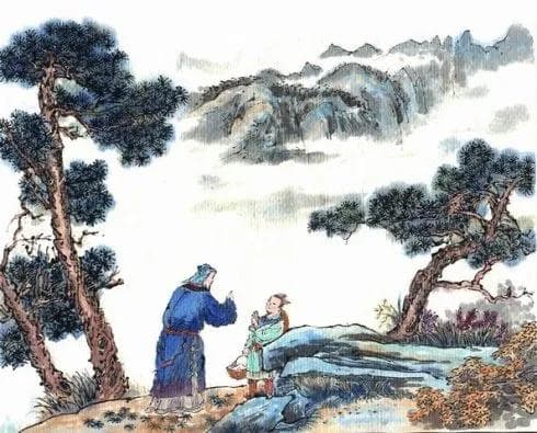 “松下问童子，言师采药去”的意思及诗意配图赏析