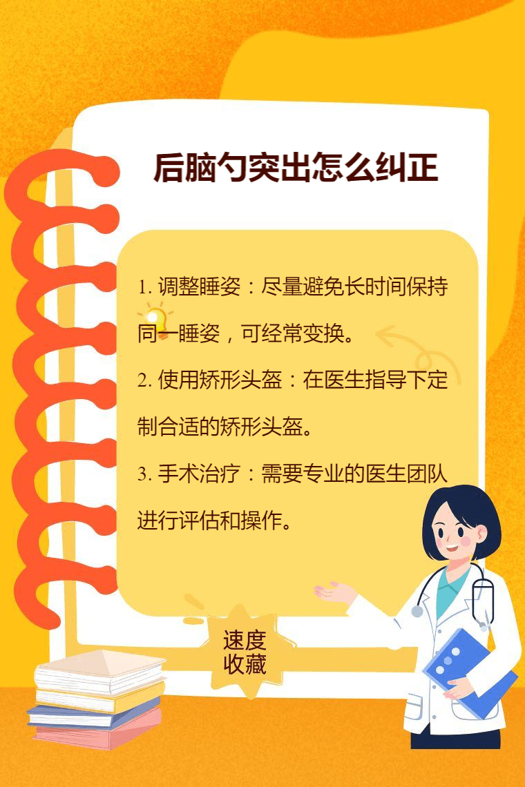 后脑勺突出怎么纠正