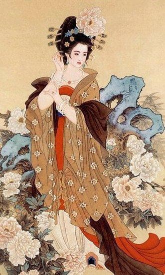 李白《清平调》全诗翻译赏析：名花倾国两相欢，长得君王带笑看