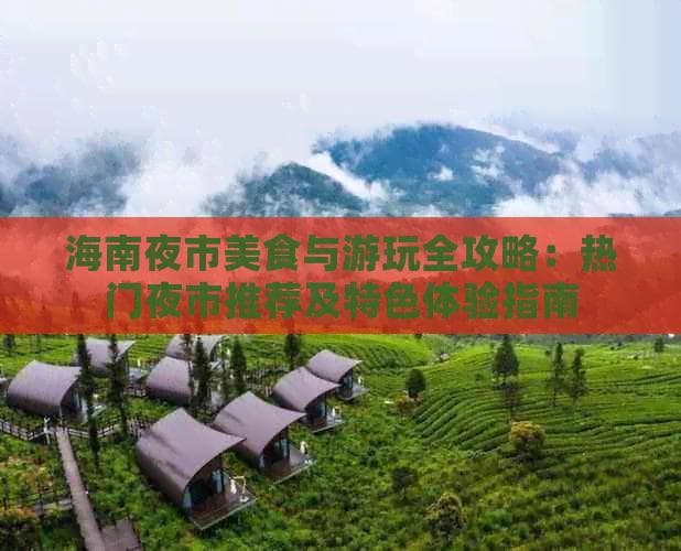 海南夜市美食与游玩全攻略：热门夜市推荐及特色体验指南