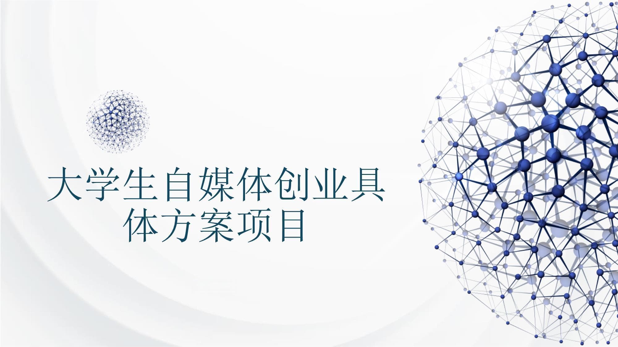 大学生自媒体创业具体方案项目