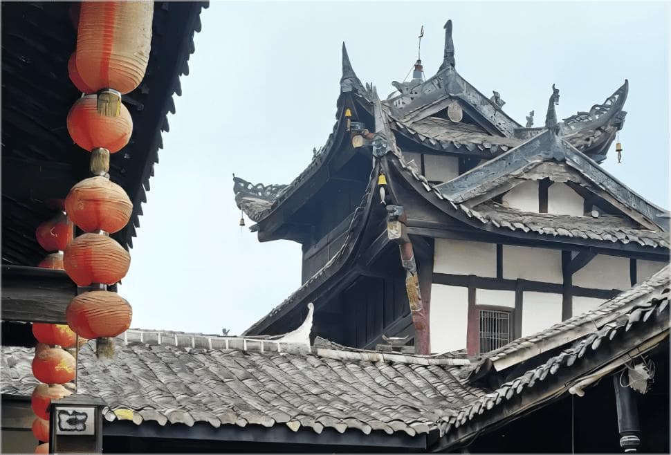 四川江油东部青林口古镇：历史与自然完美结合