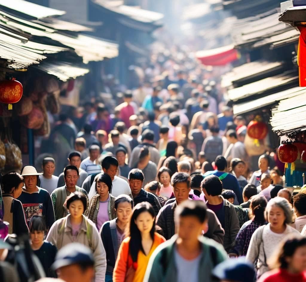 “人山人海”的英文怎么说？