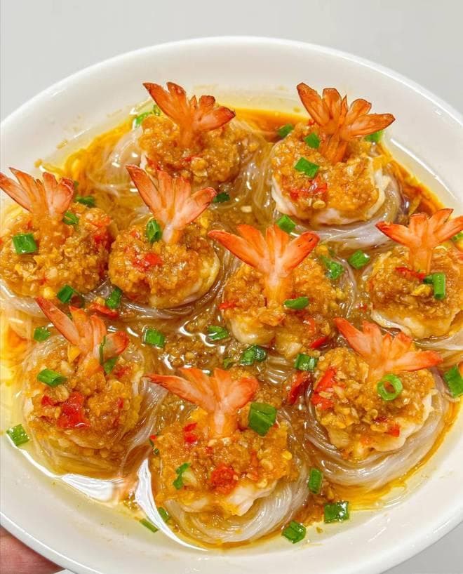 秘制蒜蓉粉丝虾