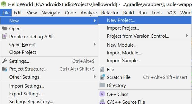 手把手教你用Android Studio创建工程与打包APK