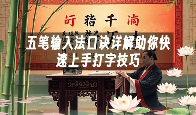 五笔输入法口诀详解助你快速上手打字技巧