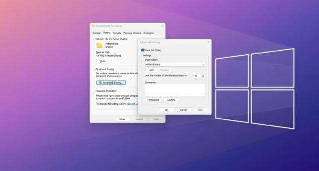 如何在 Windows 11、10 上创建隐藏的共享文件夹