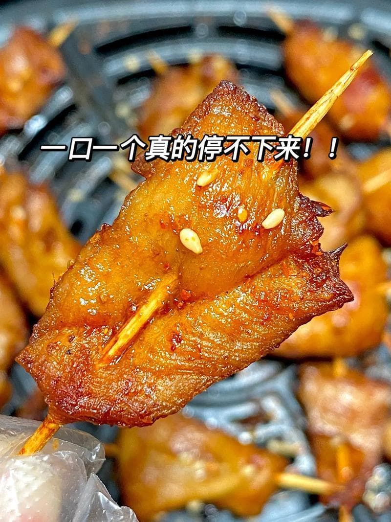 空气炸锅烤牙签肉的做法