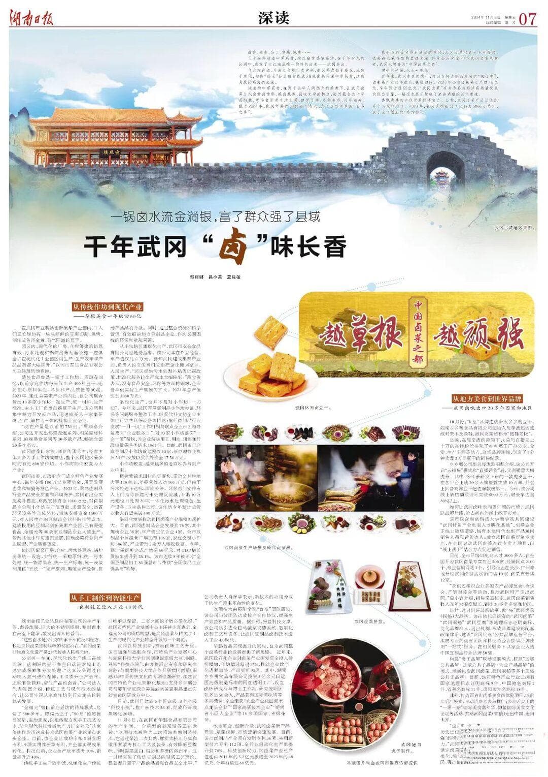 一锅卤水流金淌银，富了群众强了县域 千年武冈 “卤”味长香