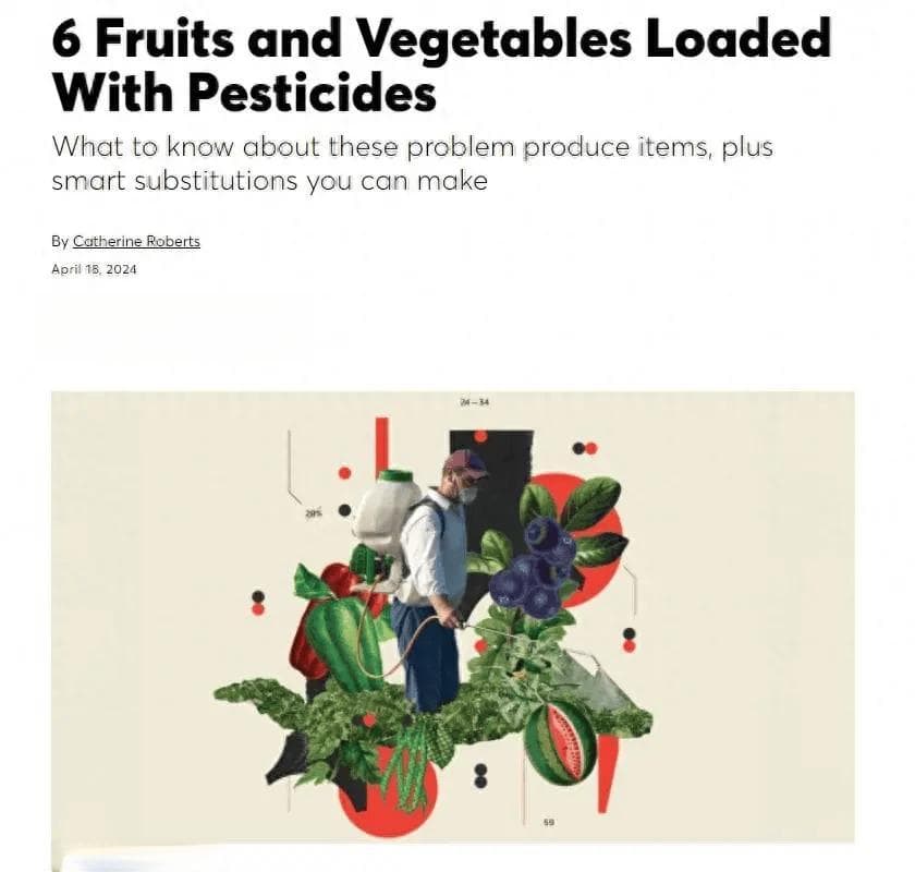 六种受农药污染最严重的水果和蔬菜 你经常吃吗？
