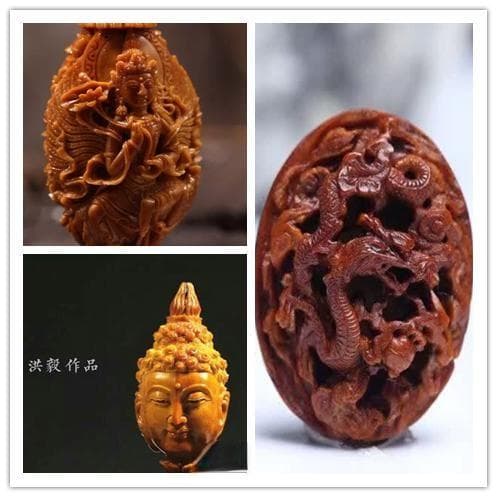 橄榄核雕与桃核雕之差异比较