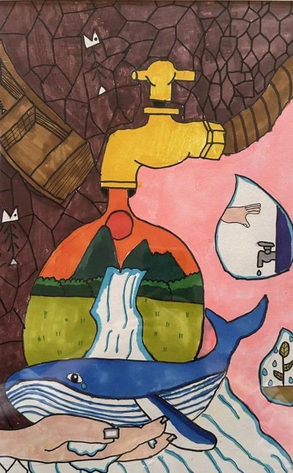 世界水日，京城小画师倡议：节水爱水从你我做起
