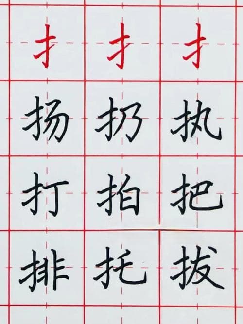 提手旁的所有字：快速识别学习法