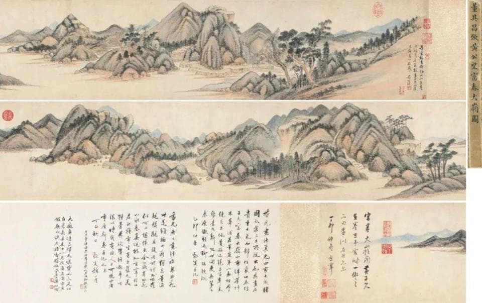 以笔墨对话永恒：董其昌《仿黄公望富春大岭图》赏析