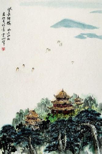 “花近高楼伤客心，万方多难此登临。”--杜甫《登楼》全诗翻译赏析