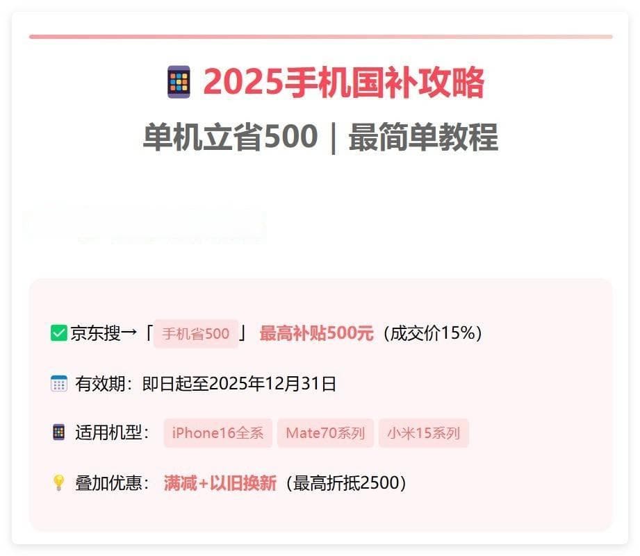 国补3000-6000元档手机排行：iPhone13杀回2999元，榜首竟是它