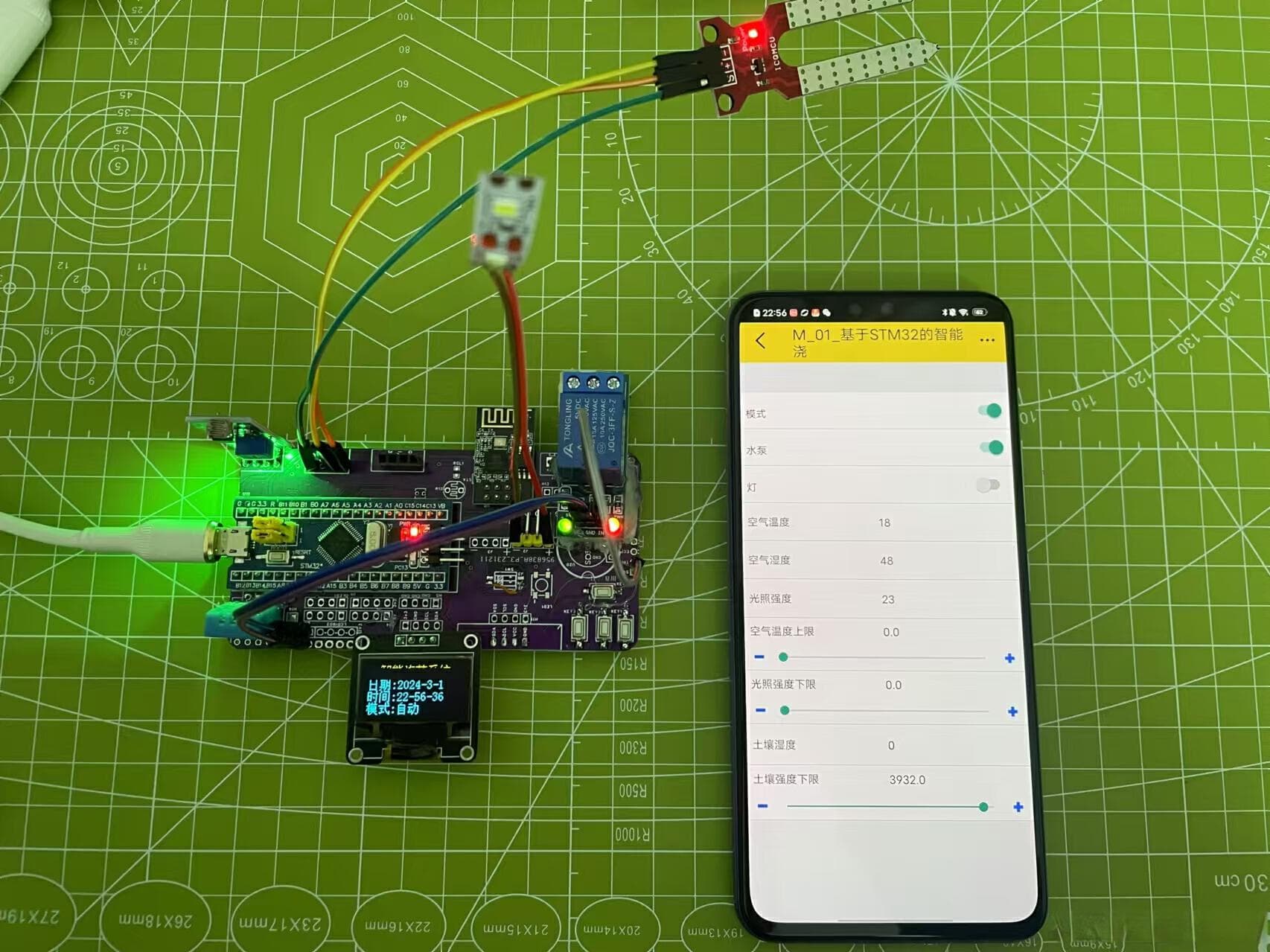基于STM32的智能浇花系统设计与实现