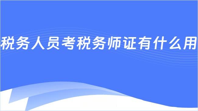 税务师证对税务人员职业发展的5大核心价值