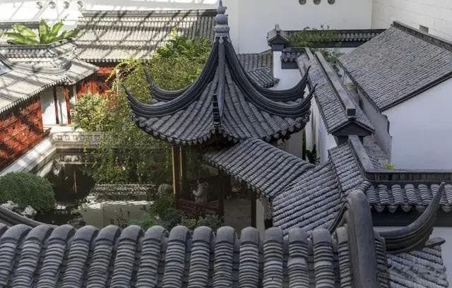 中式庭院建筑～攒尖式屋顶