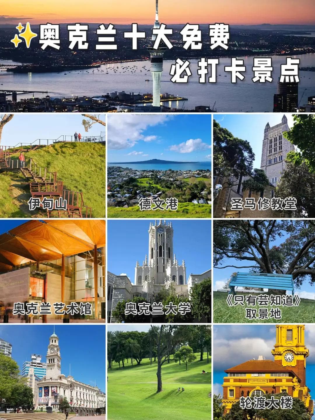探索奥克兰的十大必访景点