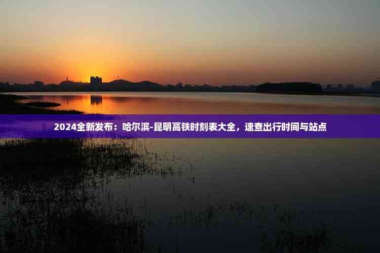 2024全新发布：哈尔滨-昆明高铁时刻表大全，速查出行时间与站点