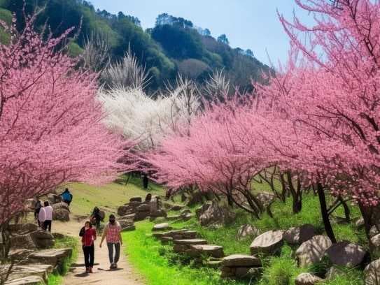 泰山桃花峪最佳游览时间攻略，踏春仙境，尽享自然画卷