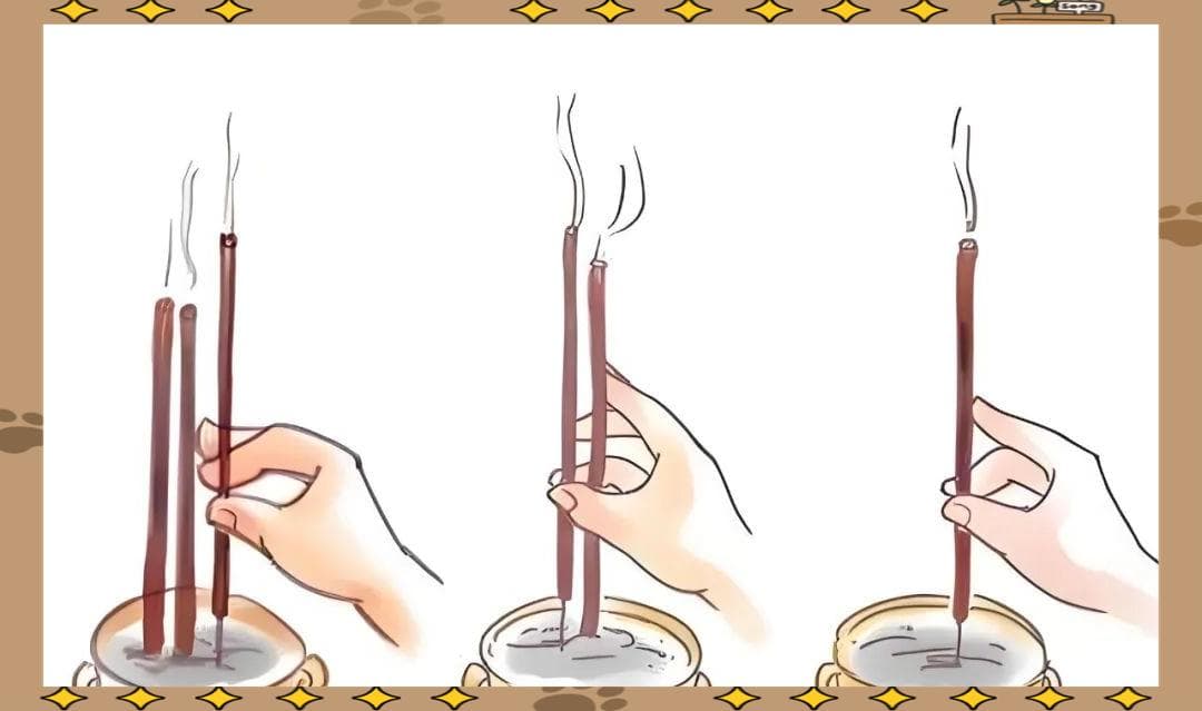 六步掌握佛教上香礼仪，三种插香法详解