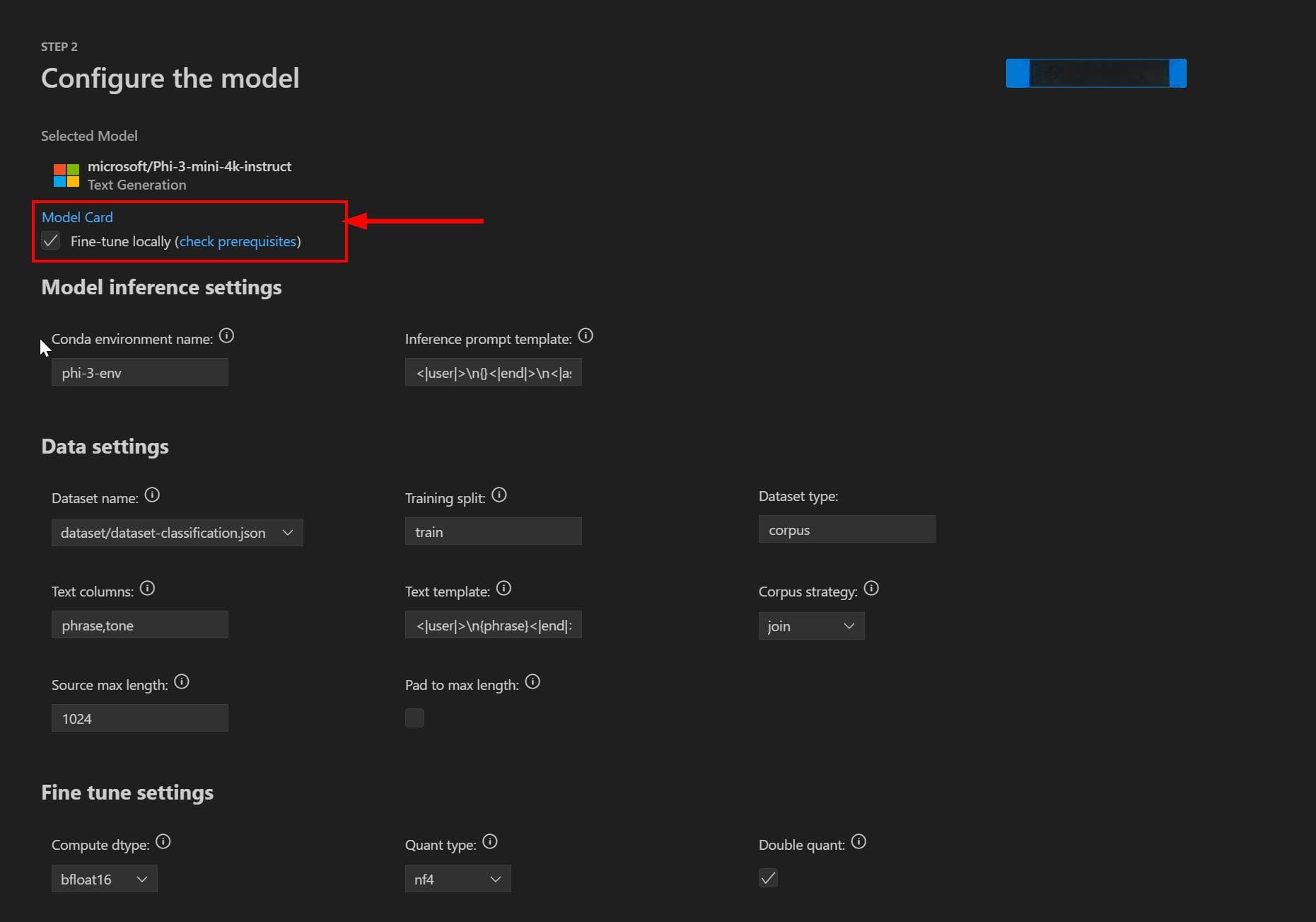 使用 AI Toolkit for VS Code 微调模型