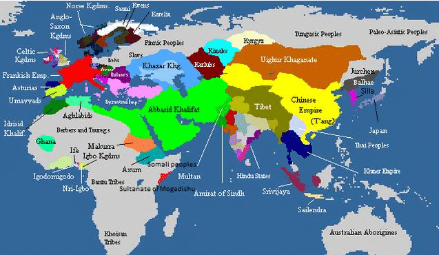 摩尔人在欧洲的攻势使欧洲各国联手与之对抗，倭马亚王朝就此衰落
